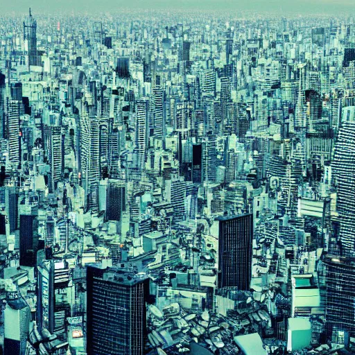 Prompt: cyberspace tokyo japan digital matrix dystopia metropolis