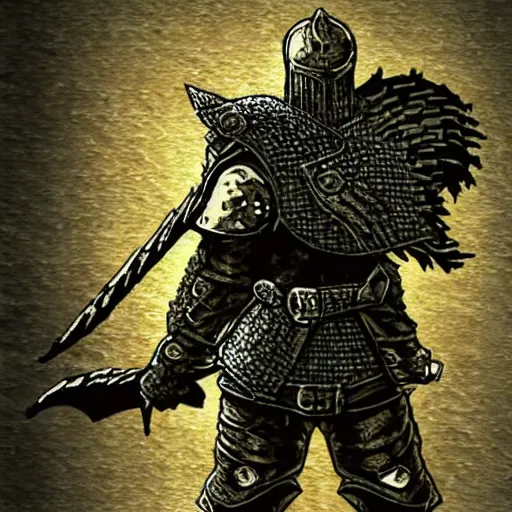 Image similar to 8 bit dark souls character