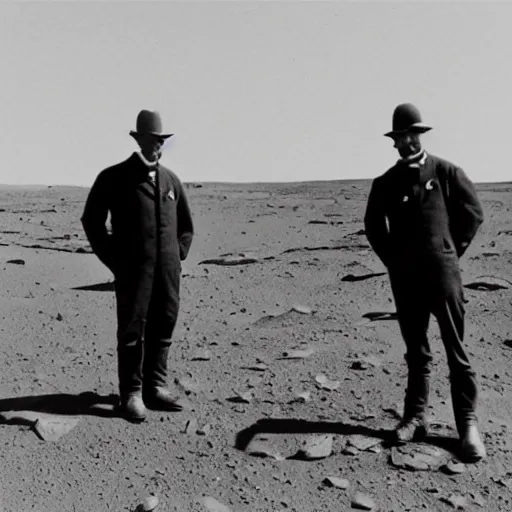 Image similar to the wright brothers on mars,