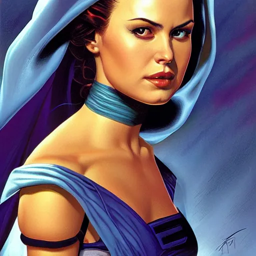 Image similar to padme by Joe Jusko