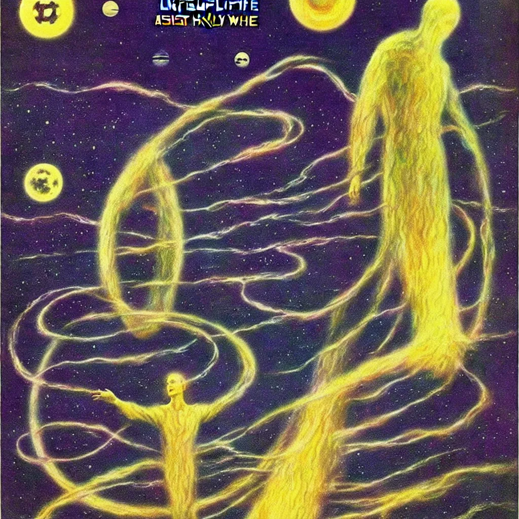 Prompt: i wish life would fade away and i would be a lonely ghost, best science fiction art award 1 9 7 1