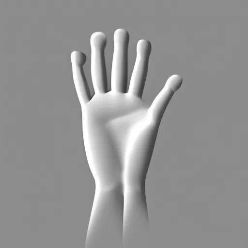 Image similar to picture of realistic human hands, white background