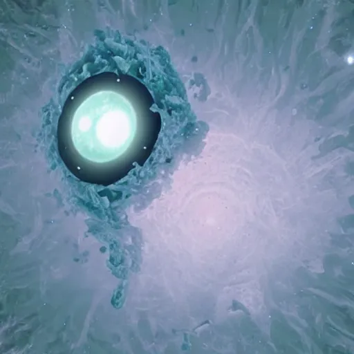 Image similar to Photograph of a gaseous lifeform discovered in another world, accurate depiction