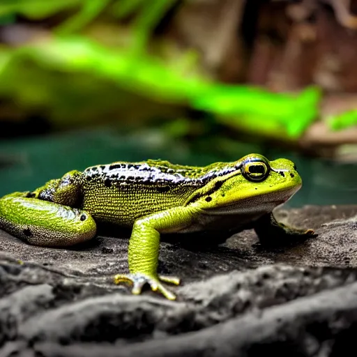 Prompt: amphibian connoisseur realistic hdr 8 k dramatic