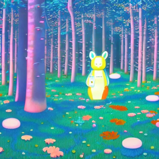 Image similar to forest in the morning light, by Chiho Aoshima, hyper detailed