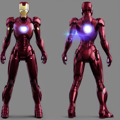 Prompt: female iron man