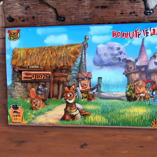 Image similar to roofus the hound fur fighters village