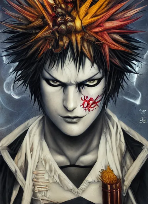 Prompt: beautiful portrait of L Death note, by Tristan Eaton, Stanley Artgermm, Tom Bagshaw, Greg Rutkowski, Carne Griffiths. trending on DeviantArt, face enhance, hyper detailed, trending on Artstation, 8k, masterpiece, graffiti paint, fine detail, full of color, intricate detail, golden ratio illustration