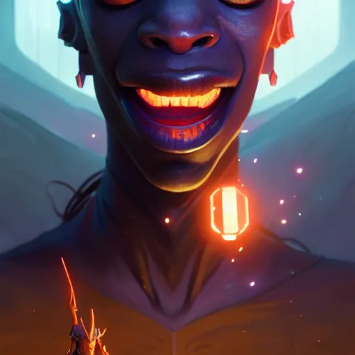 Image similar to highly detailed portrait of ja'marr chase as an alien, unreal engine, fantasy art by greg rutkowski, loish, rhads, ferdinand knab, makoto shinkai and lois van baarle, ilya kuvshinov, rossdraws, tom bagshaw, global illumination, radiant light, detailed and intricate environment h 6 0 4