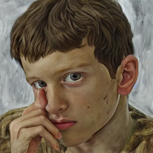 Prompt: high quality high detail painting by lucian freud, hd, myrcella baratheon