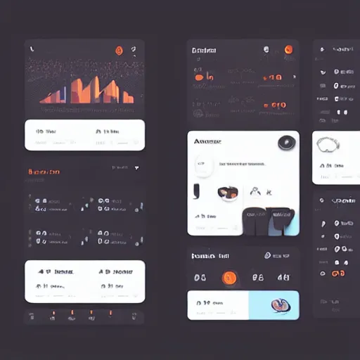 Image similar to a ui kit hero template tailwind trending on dribbble 4 k ultradetailed intricate design