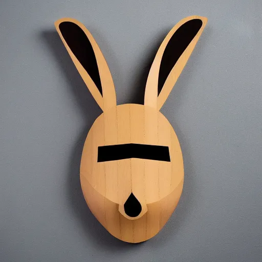 Image similar to rabbit cult wooden mask