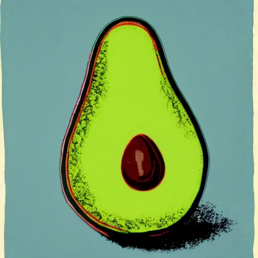 Prompt: avocado by andy warhol - n 9
