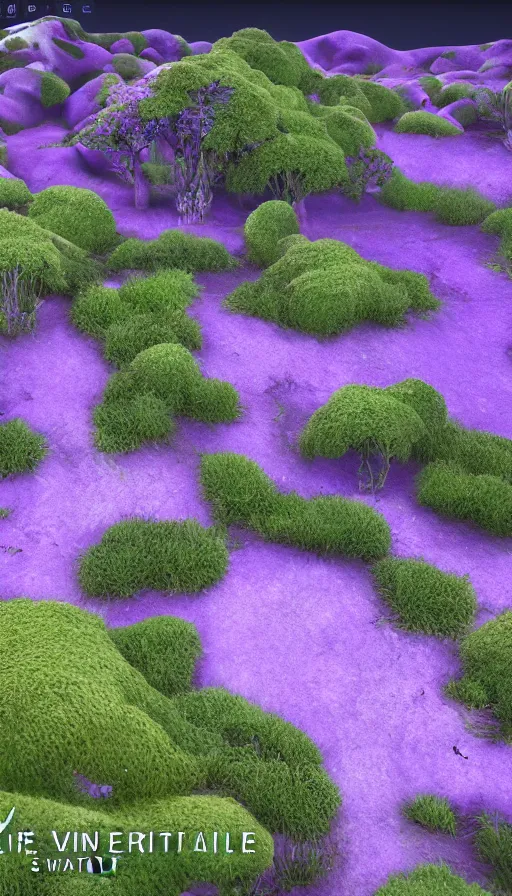 Image similar to Purple Valley, sweat drops, insane, intricate, highly detailed, smooth, sharp focus, Unreal Engine 5, 8K