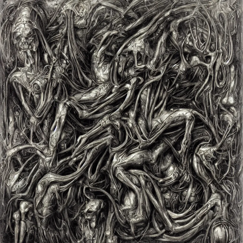 Image similar to subconscious psyche by giger