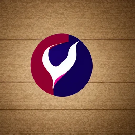 Image similar to minimalist nonprofit logo. sensual, curving black, red, and purple brushstrokes on a circular white background.