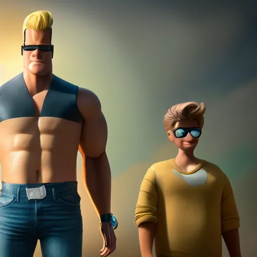 They should make a live action Johnny Bravo movie starring this