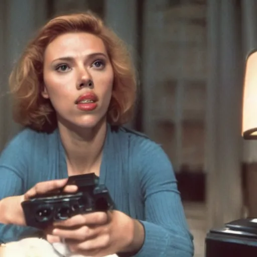 Image similar to a still of Scarlett Johansson in Videodrome (1983)