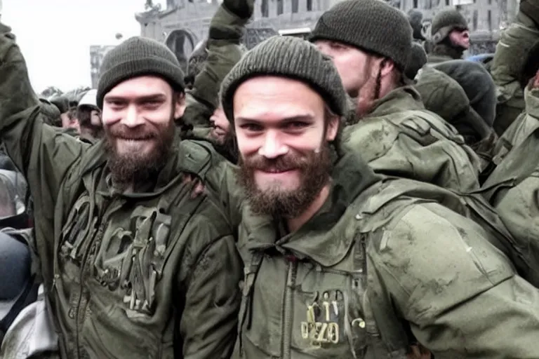 Prompt: pewdiepie joined azov