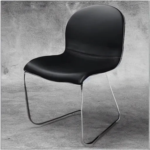 Image similar to futuristic leather chair