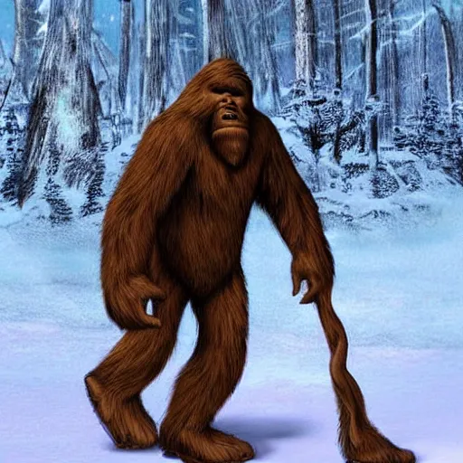 Image similar to bigfoot is real, wake up