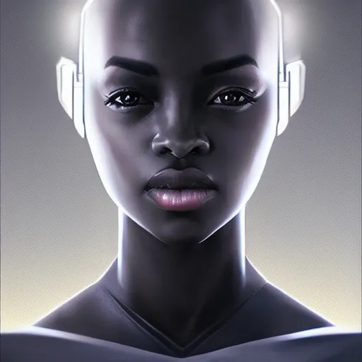 Image similar to symmetry!! solid cube of light, hard edges, product render retro - futuristic poster scifi, black face characters, intricate, elegant, highly detailed, digital painting, artstation, concept art, smooth, sharp focus, illustration, dreamlike, art by artgerm