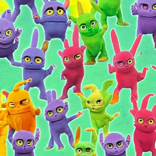 Image similar to Sphinx cat Teletubbies