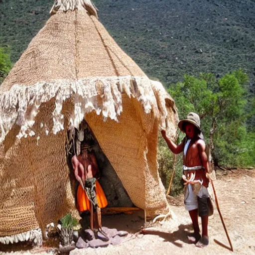 Image similar to A diorama Of the Tarahumara in the mountains of northern Mexico