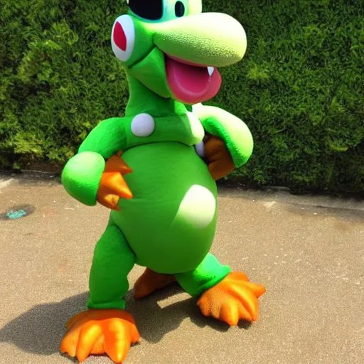 Image similar to yoshi in real life