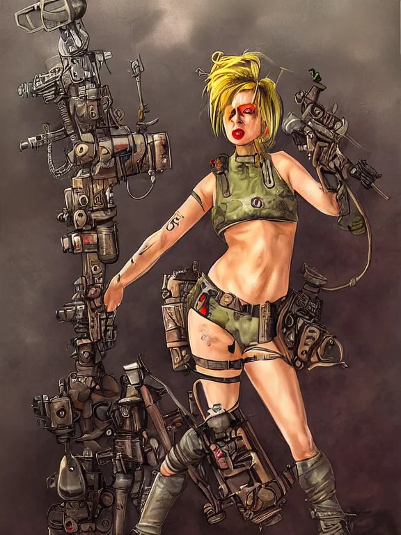 Image similar to Tank girl by iryna yermalova