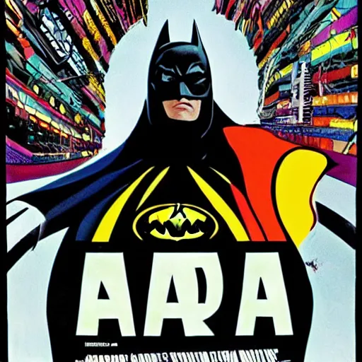 Image similar to acid batman, promo poster, movie poster, cool pose