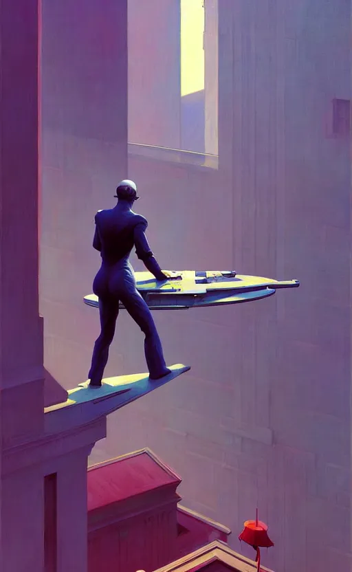 Prompt: In The Air Tonight, very coherent, painted by Edward Hopper, Wayne Barlowe, painted by James Gilleard, airbrush, art by JamesJean