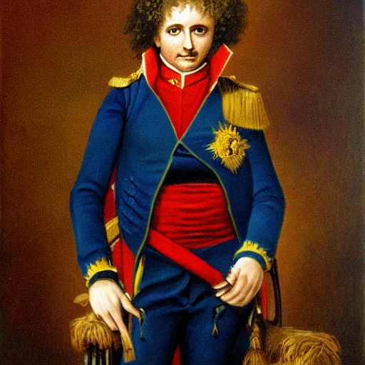 Prompt: napoleon einstein portrait