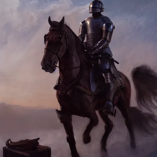 Image similar to saul goodman in plate armor, medieval renaissance painting cinematic realistic dramatic lighting