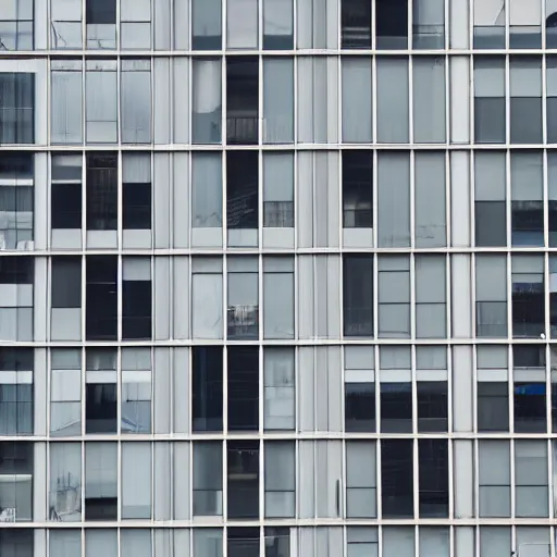 Image similar to a tall building with lots of windows in it, unsplash, brutalism, constructivism, matte photo, minimalist