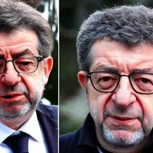 Prompt: jean - luc melenchon with afro hair