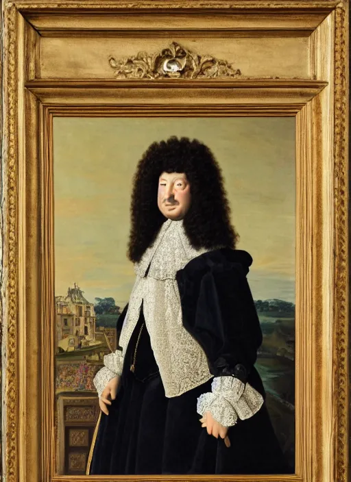 Image similar to portrait of Louis xiv of France in his coronation garb by hyacinths rigaurd