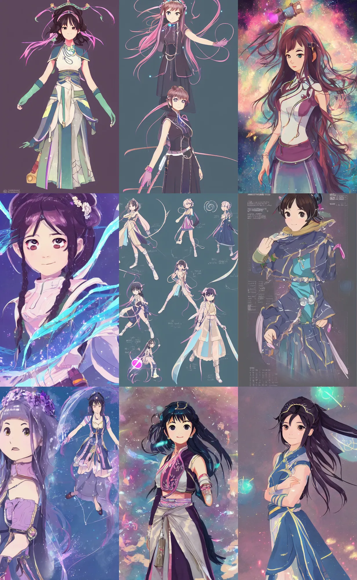 Prompt: female character design illustration of a himalayan sci-fi princess, in the style of Kimi no Na wa, your name, Makoto Shinkai, Atelier Rorona, Atelier Lulua, Last Exile, Atelier Firis, Guilty Crown