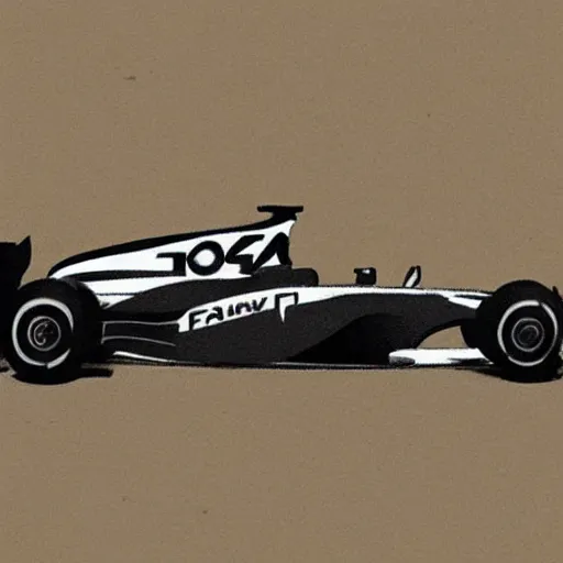 Prompt: 2 0 2 2 formula 1 car in the style of davinci sketches