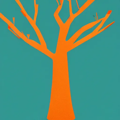 Image similar to baobab maple tree but minimalistic concept art by frank stella gilleard james, whalen tom, colorful, soft light, trending on artstation, minimalism