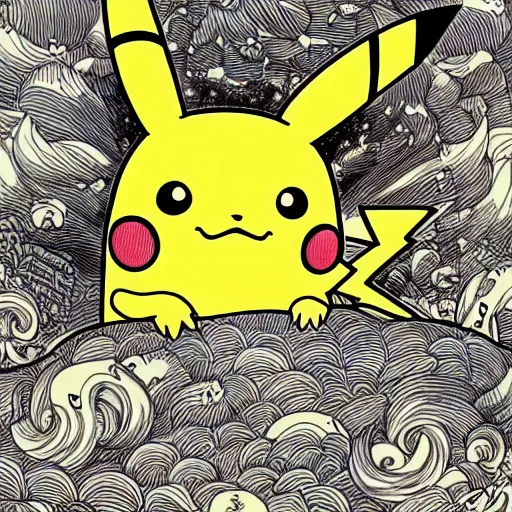 Prompt: pikachu, digital, detailed intricate ink illustration, heavenly atmosphere, digital art, overdetailed art, concept art, complementing colors, trending on artstation, cgstudio, the most beautiful image ever created, dramatic, subtle, details, award winning artwork, beautiful scenery