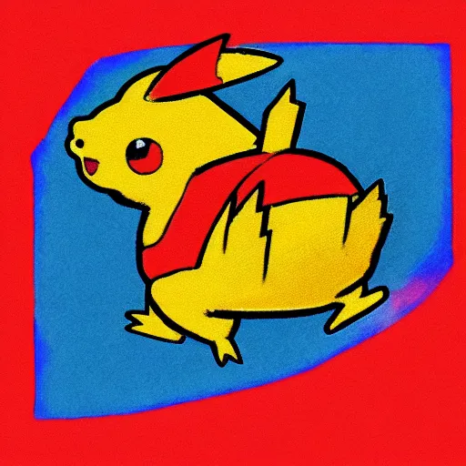 Prompt: a lava Pikachu