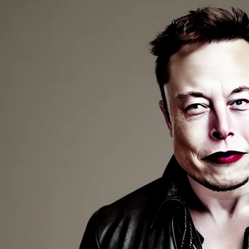 Prompt: elon musk as joker, highly detailed face, 8 k, photograph by david lazar