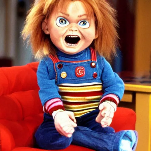 Image similar to Chucky the doll on an episode of Full House