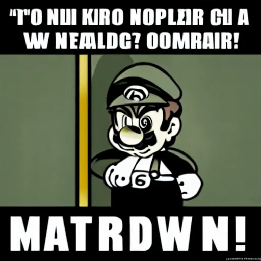 Image similar to super Mario nazi Germany