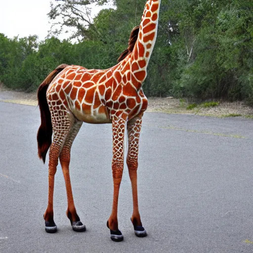 Prompt: a shrimp legged giraffe centaur photo 8k