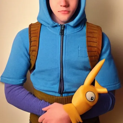 Prompt: finn the human as a real person, photo realistic