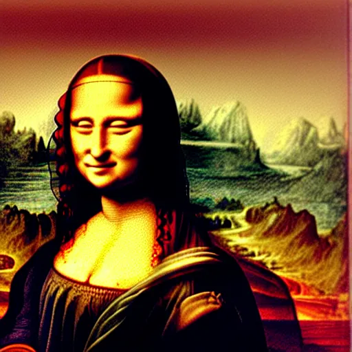 Prompt: “mona lisa as face of sam lam, high resolution”