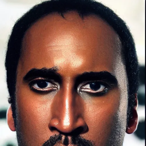 Image similar to black nicholas cage, photo