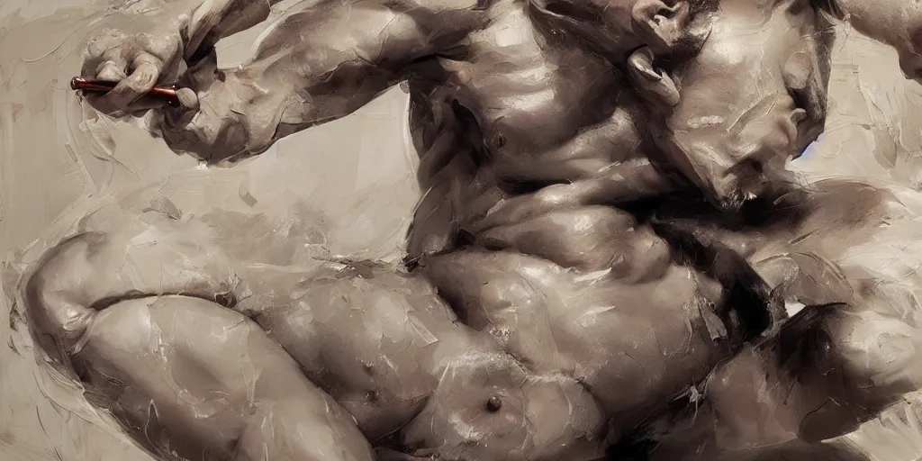 Image similar to highly detailed photography of a strong men hammering body parts, sharp focus, dramatic scene, dynamic lighting, elegant, harmony, masterpiece, by jenny saville, by ben aronson, by james jean, by craig mullins, by jeremy mann, by lucian freud, by kent williams, high quality